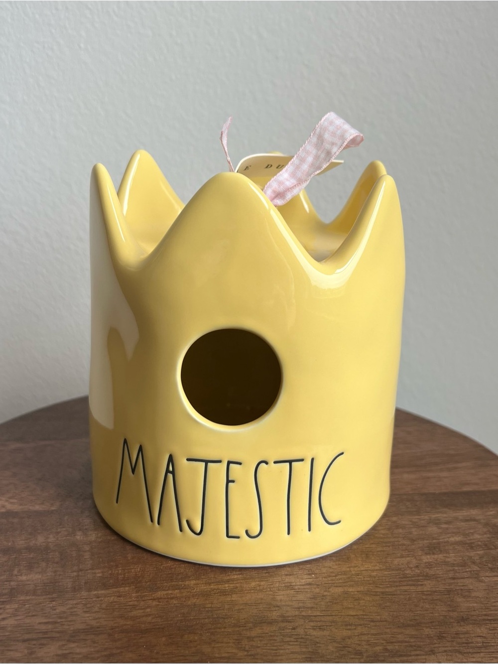 NWT Rae Dunn LL Artisan Collection Crown "Majestic" Birdhouse